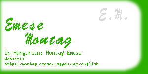 emese montag business card